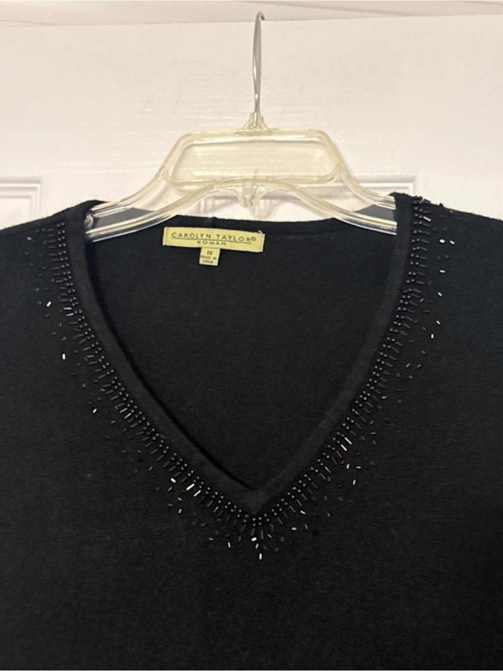 Carolyn Taylor V-neck pullover sweater Size US 1X.